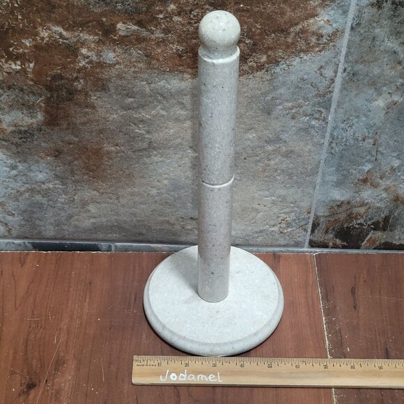 White Marble Stone Paper Towel Holder - Picture 8 of 10